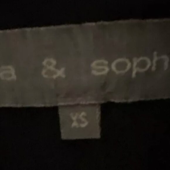 Lola & Sophie Faux Fur Vest Chevron Animal Print Black Gray Made in USA - Picture 5 of 9